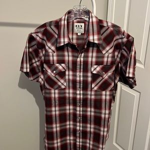 Ely Cattleman Mens L Snap Western Short Sleeve Shirt. #2